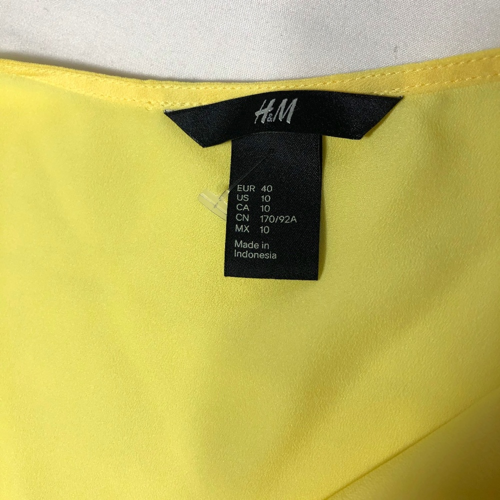 Yellow H&M Racerback Tank - Picture 4 of 5